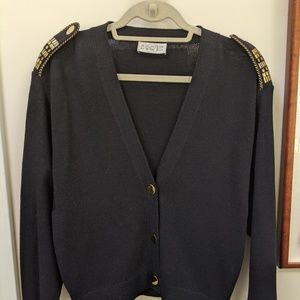 St. John Military Inspired Cardigan
